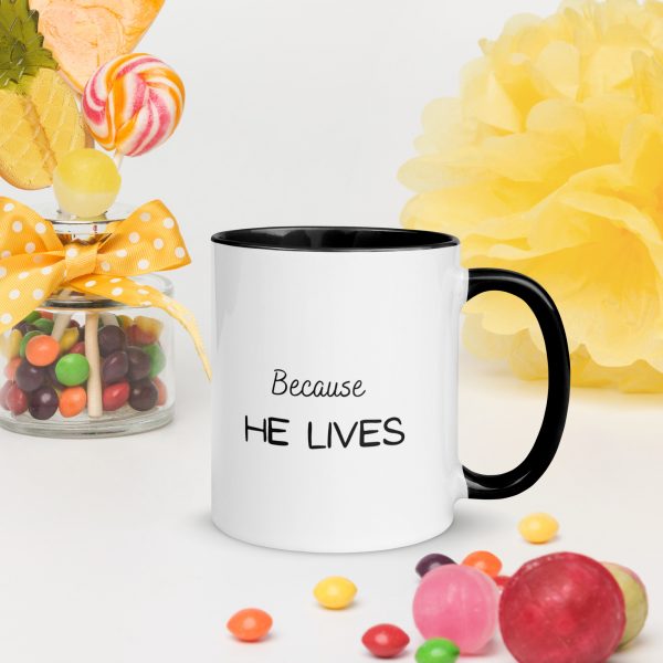 Colourful Mug Because He Lives - Image 3