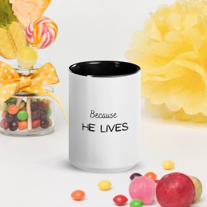 Colourful Mug Because He Lives