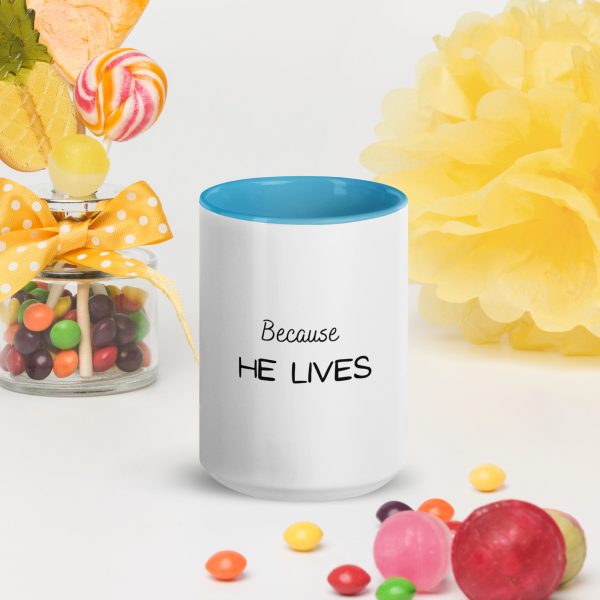 Colourful Mug Because He Lives - Image 21