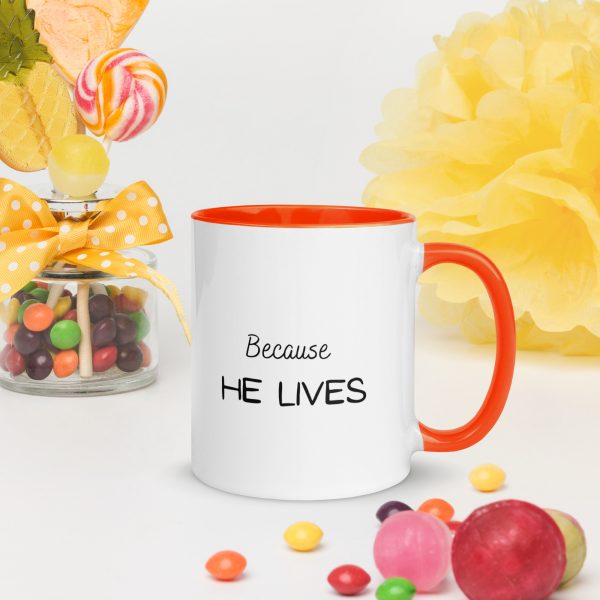 Colourful Mug Because He Lives - Image 14