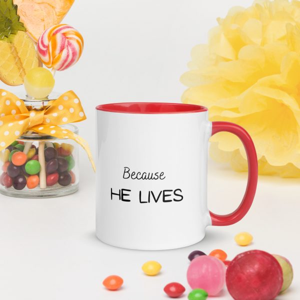 Colourful Mug Because He Lives - Image 8