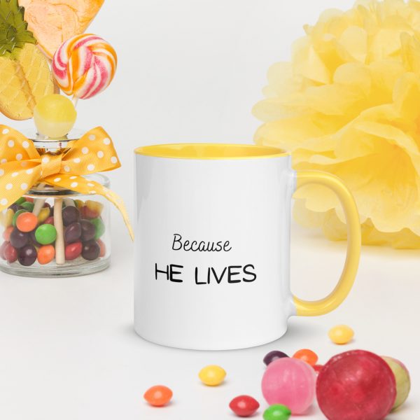 Colourful Mug Because He Lives - Image 26